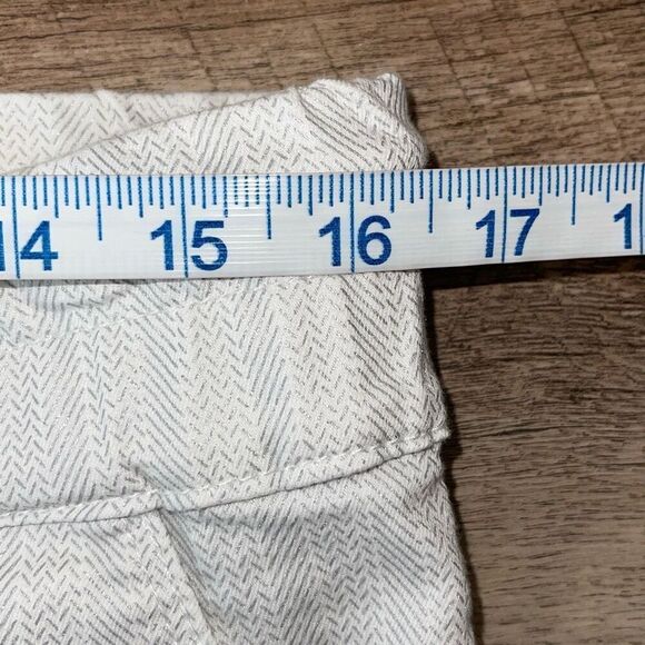 Bevy Flog Womens Shely Stripe Drawstring Metallic Skinny Casual Pants White Size - Picture 10 of 12